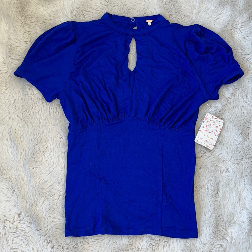 NWT FREE PEOPLE BLUE TOP